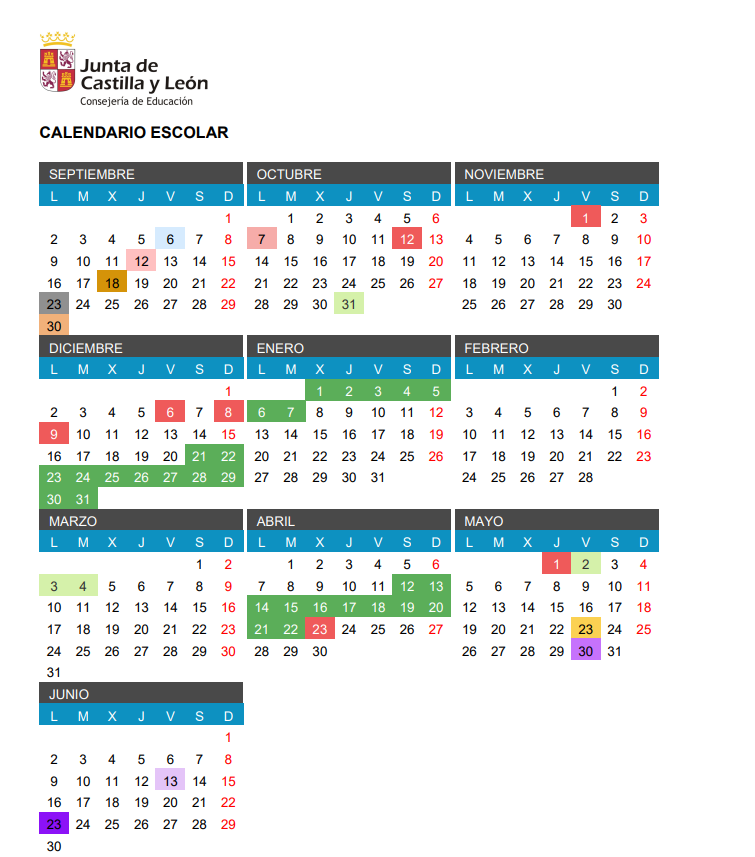 calendario 24 25